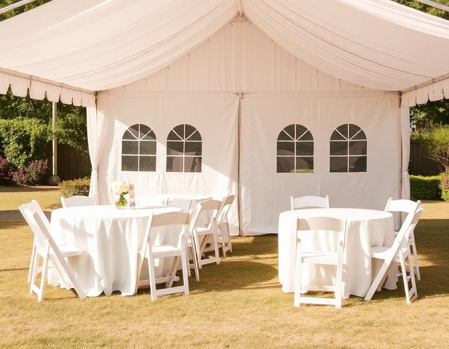 Tables, Chairs & Tent